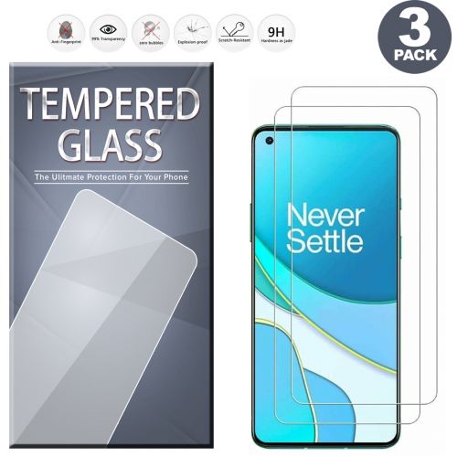 For OnePlus Nord N100 [3-Pack] Tempered Glass Screen Protector Clear
