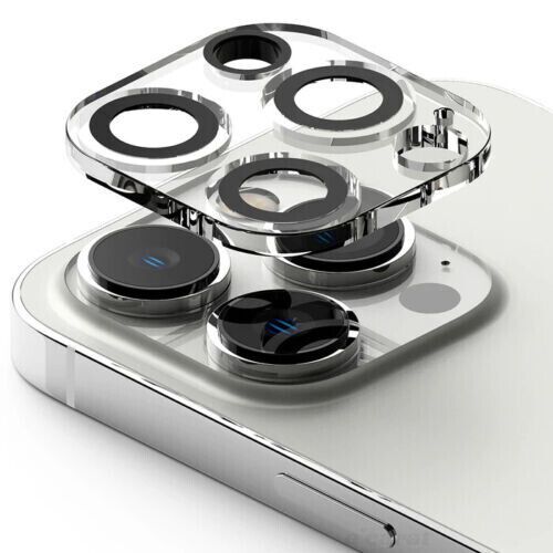 Apple iPhone 12 - Camera Lens Cover Tempered Glass Black Clear