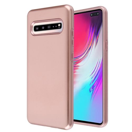 Samsung Galaxy S10 5G Case, Rose Gold/Metallic Rose Gold Fuse Hybrid Case Cover