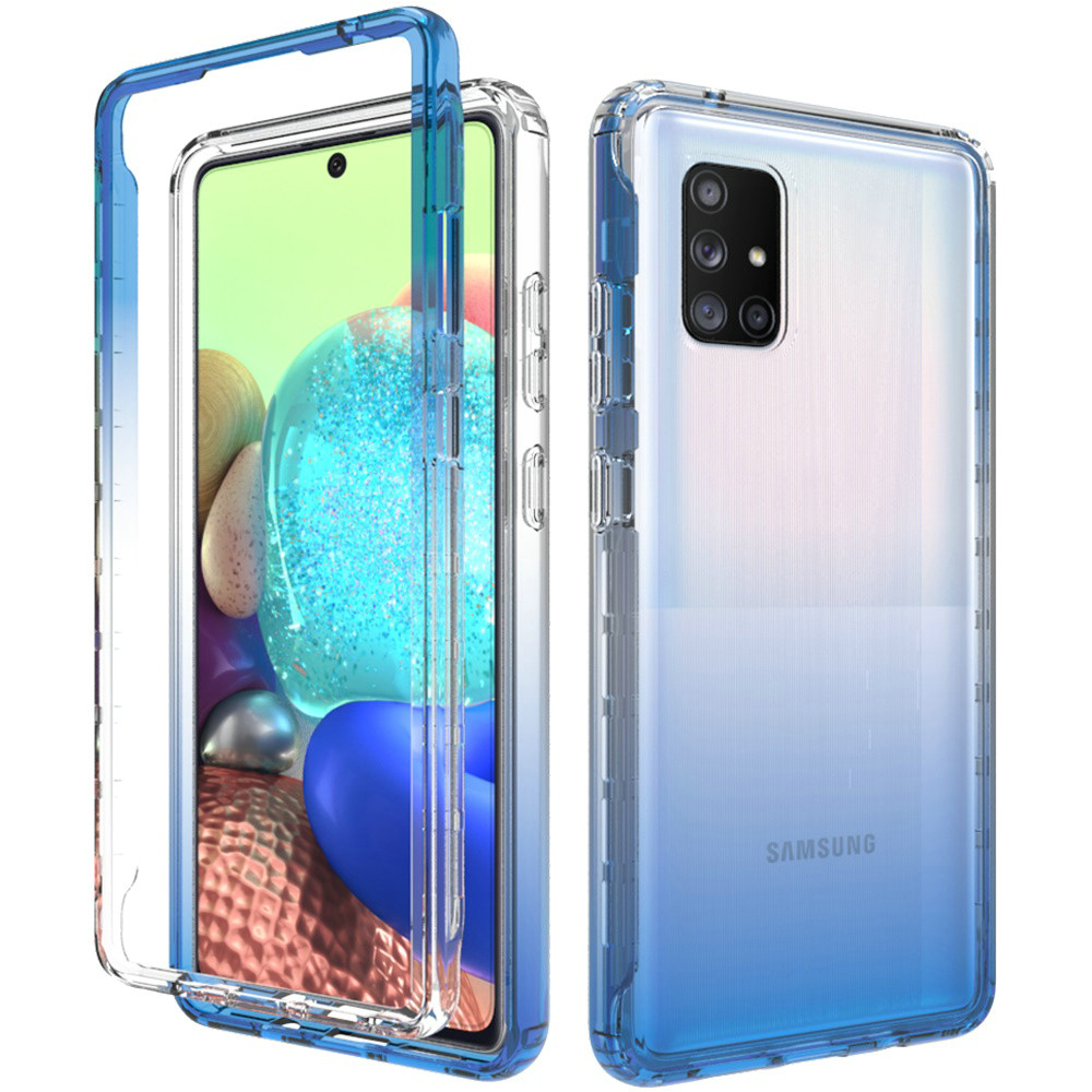 Samsung A71 5G UW Version Case, Two Tone Transparent Shockproof Case ...