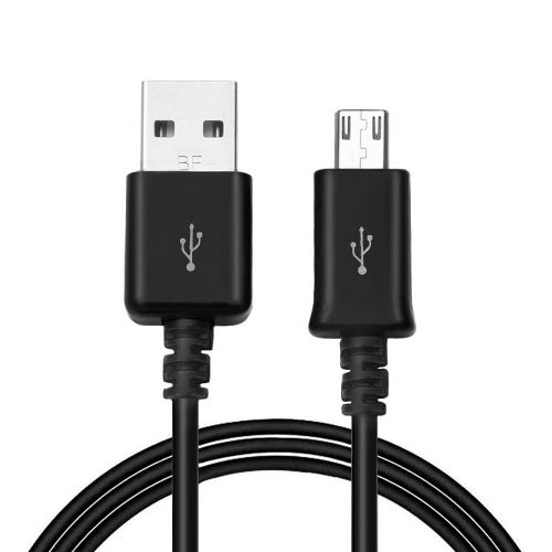 Black Micro USB Data Charging Charger Cable (3FT)