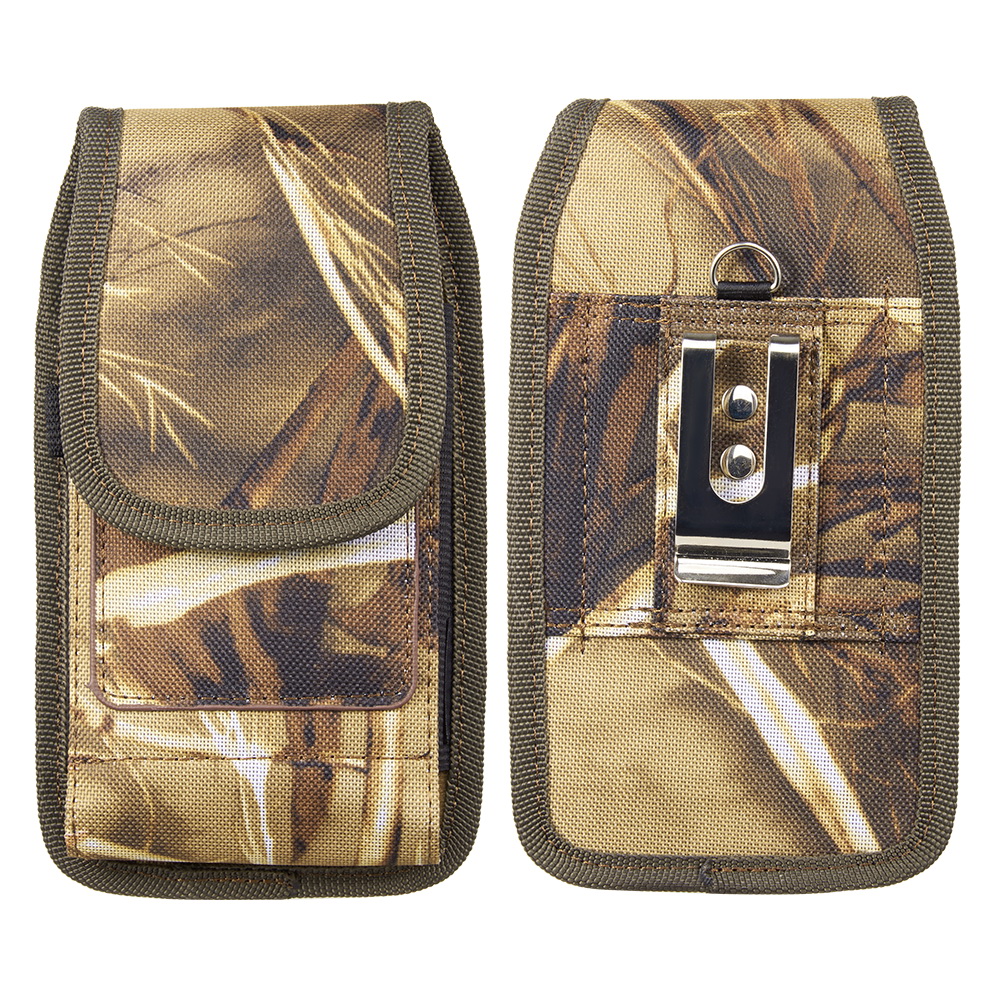 Vertical Luxmo Belt Clip Pouch Holster Phone Holder Fabric Camo 