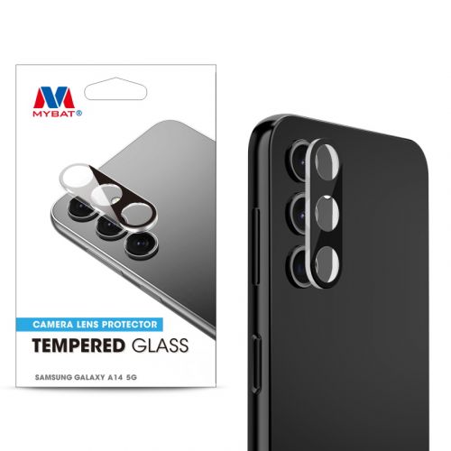 Samsung Galaxy A14 5G MyBat Tempered Glass Lens Protector Black