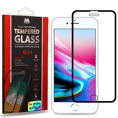 Apple iPhone 7 Screen Protector, Full Coverage Tempered Glass Screen Protector/Black