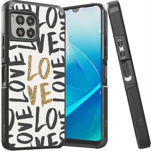 REVVL 7 Pro 5G Tough Strong MetKase Hybrid (Magnet Mount Friendly) Case Cover - Love