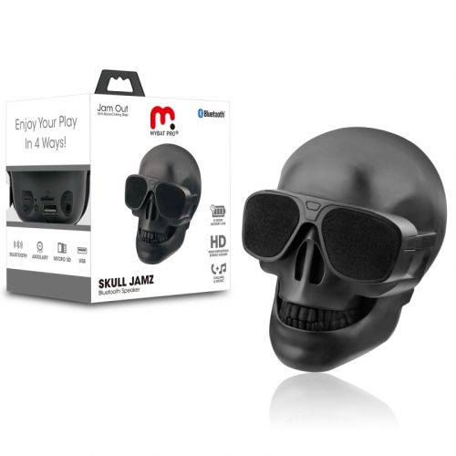 MyBat Pro Skull Jamz Bluetooth Speaker - Black