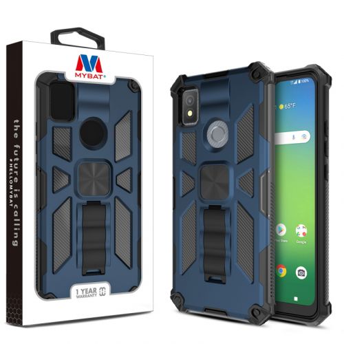 Cricket Icon 4 MyBat Sturdy Hybrid Case Cover (with Stand)   - Ink Blue / Black