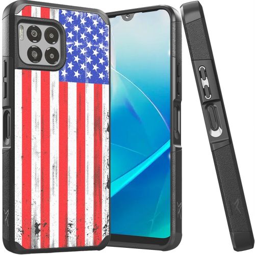 REVVL 7 Pro 5G Tough Strong MetKase Hybrid (Magnet Mount Friendly) Case Cover - USA