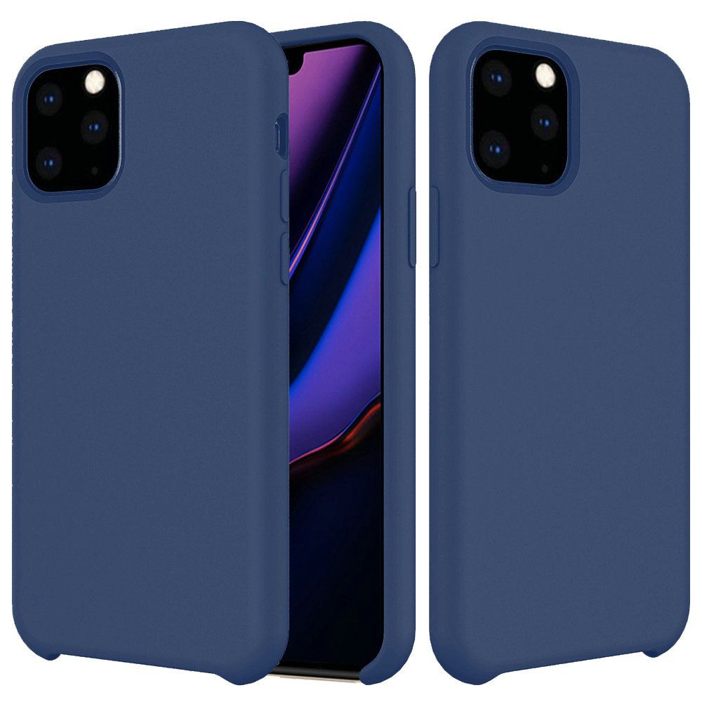 Apple iPhone 11 Pro Max Soft Silicone Protective Cover Case - Blue ...