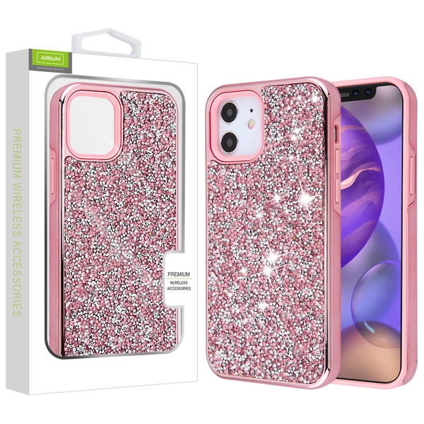 Apple iPhone 12 Mini 5.4 Case, Airium Encrusted Rhinestones Hybrid Case ...