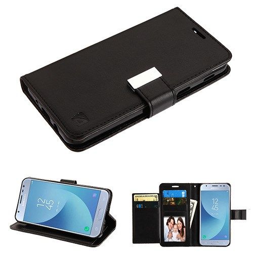Samsung Galaxy J3 Aero Wallet, Black/Black MyJacket Wallet Case