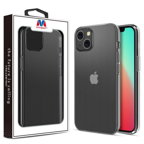 Apple iPhone 13 6.1 Case, MyBat TPU Case Cover Apple iPhone 13 (6.1) Glossy Transparent Clear