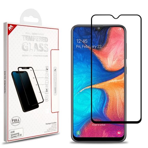 Samsung Galaxy A50 Screen Protector, Full Coverage Tempered Glass Screen Protector/Black