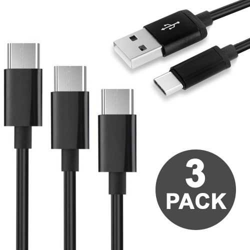 3-Pack USB-C to USB-A Cable Fast Charge Type C Charging Cords 3FT 6FT 10FT