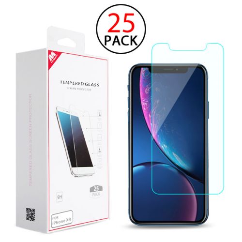 Apple iPhone XR Screen Protector, Tempered Glass Screen Protector(25-pack)