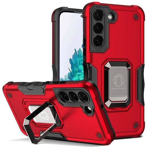 Samsung Galaxy S20 FE 5G OPTIMUM Magnetic Ring Stand Hybrid Case Cover - Red