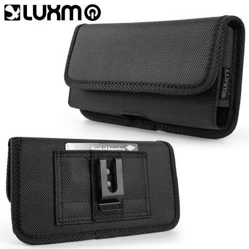 Universal Luxmo 7 Inch Horizontal Nylon Pouch Black