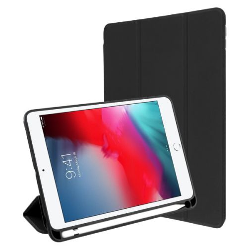 Apple iPad Mini 2019 Wallet, MyBat Slim Fit Smart MyJacket with Trifold Stand Black