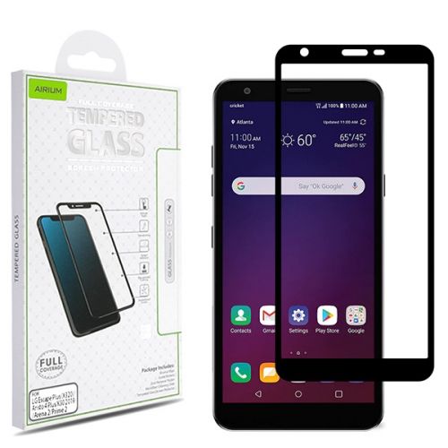 LG Journey LTE L322DL Screen Protector, Full Coverage Tempered Glass Screen Protector/Black