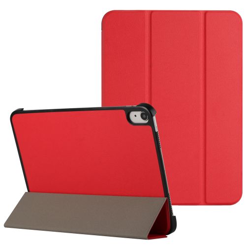 Samsung Galaxy Tab S9 Ultra Trifold Magnetic Closure PU Leather Case Cover - Red