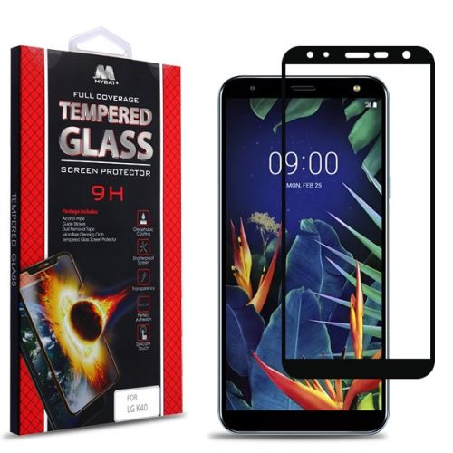 LG Harmony 3 Screen Protector, Full Coverage Tempered Glass Screen Protector/Black