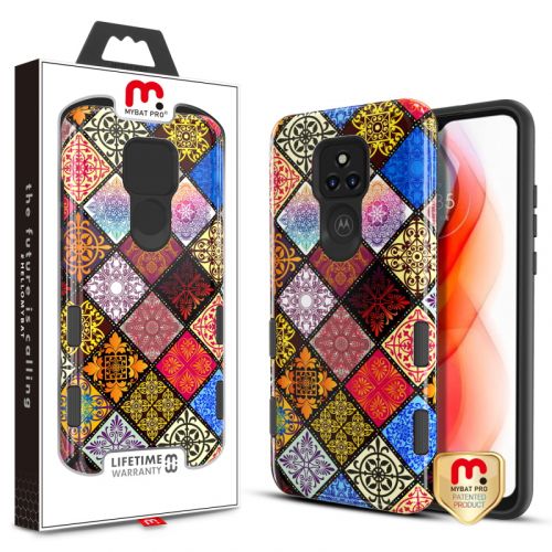 Motorola Moto G Play 2021 Case, MyBat Pro TUFF Subs Series Case Mediterranean / Black