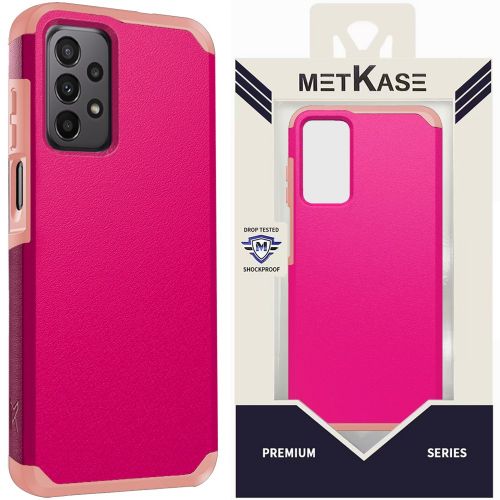 Samsung A23 5G METKASE (Original Series) Tough Strong Shockproof Hybrid - Hot Pink / Light Pink