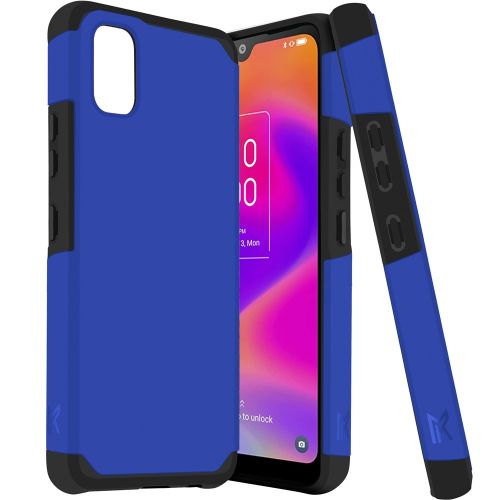 TCL ION Z Tough Strong MetKase Hybrid (Magnet Mount Friendly) Case Cover - Classic Blue