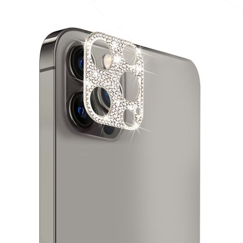 Apple iPhone 14 Plus 6.7 - Camera Lens Zinc Alloy With Diamond - Silver