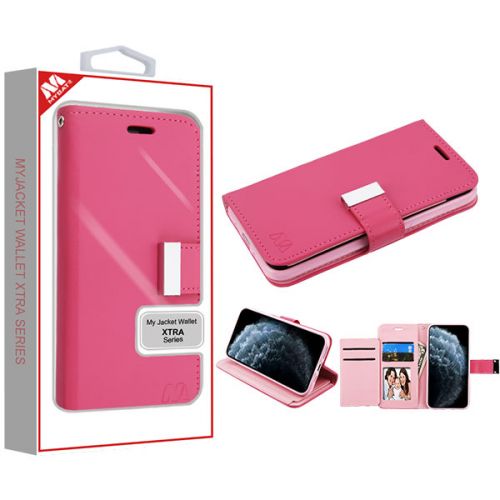 Apple iPhone 11 Pro Wallet, Hot Pink/Pink MyJacket Wallet Xtra Case