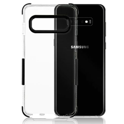 Samsung Galaxy S10 Case, Transparent Clear/Black Bumper Claro TPU Case Cover