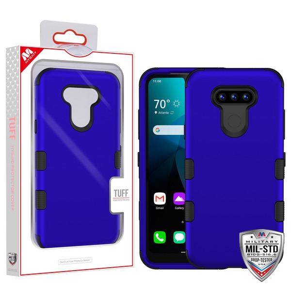 LG Premier Pro Plus Case Titanium Dark Blue TUFF Hybrid Case