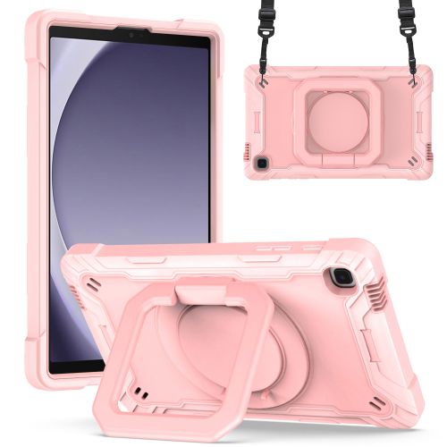 Samsung A9 8.7inch Tablet Tough Hybrid Rotating 360 Degree Kickstand - Rose Gold