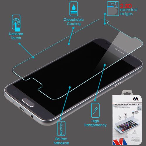 Samsung Galaxy J3 Emerge Screen Protector, Tempered Glass Screen Protector