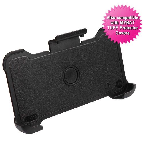 ZTE Max Duo 4G Z962G Case, Black Horizontal Holster Case [ONLY WORKS WITH MYBAT TUFF CaseS]