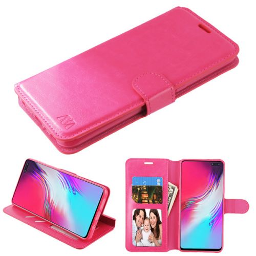 Samsung Galaxy S10 5G Wallet, Hot Pink MyJacket Wallet Element Series