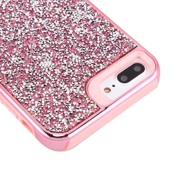 Apple iPhone 6 Plus Case, Electroplated Pink/Pink Hybrid Case Cover ...