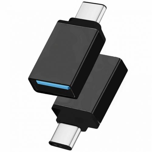 USB C 3.1 Male to USB A Female Adapter OTG - Black