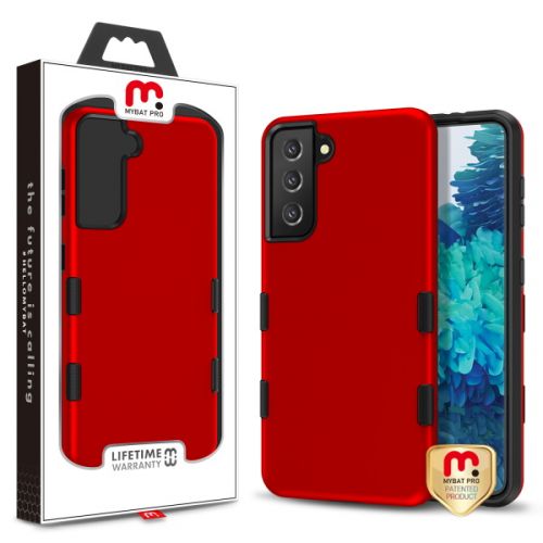Samsung Galaxy S21 Plus Case, MyBat Pro TUFF Subs Hybrid Case Titanium Red / Black
