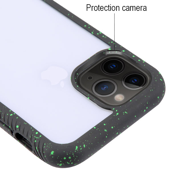 Apple Iphone 11 Pro Case Highly Transparent Clear Black Splash Hybrid Case Cellphonecases Com