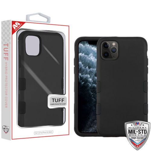 Apple iPhone 11 Pro Case, Rubberized Black TUFF Hybrid Case Cover [Military-Grade Certified]