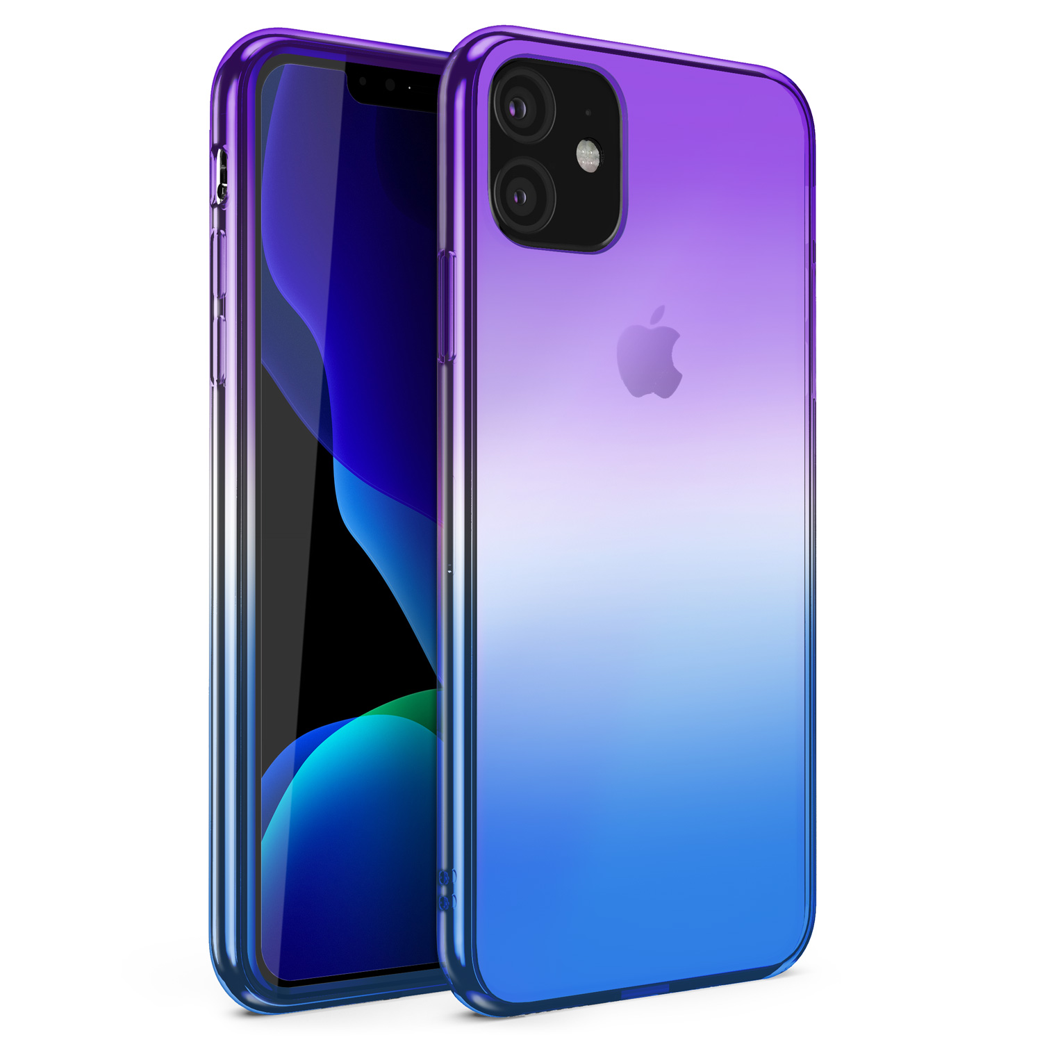 Apple Iphone 11 Refine Case Ultra Slim Thin Case With Blue Purple Gradient Clear Night Sky Cellphonecases Com