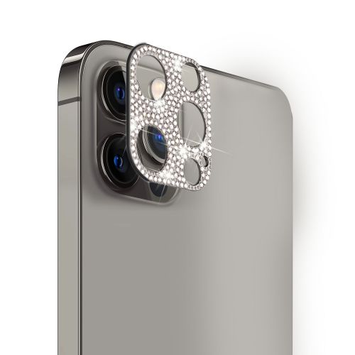 Apple iPhone 14 6.1 - Camera Lens Zinc Alloy With Diamond - Black