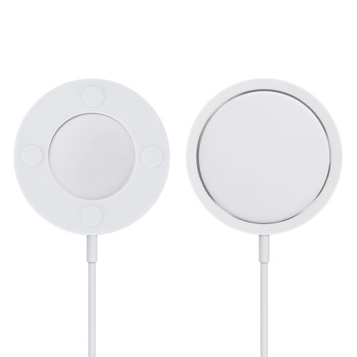 Silicone Shockproof Wireless Charger Compatible With Magsafe White