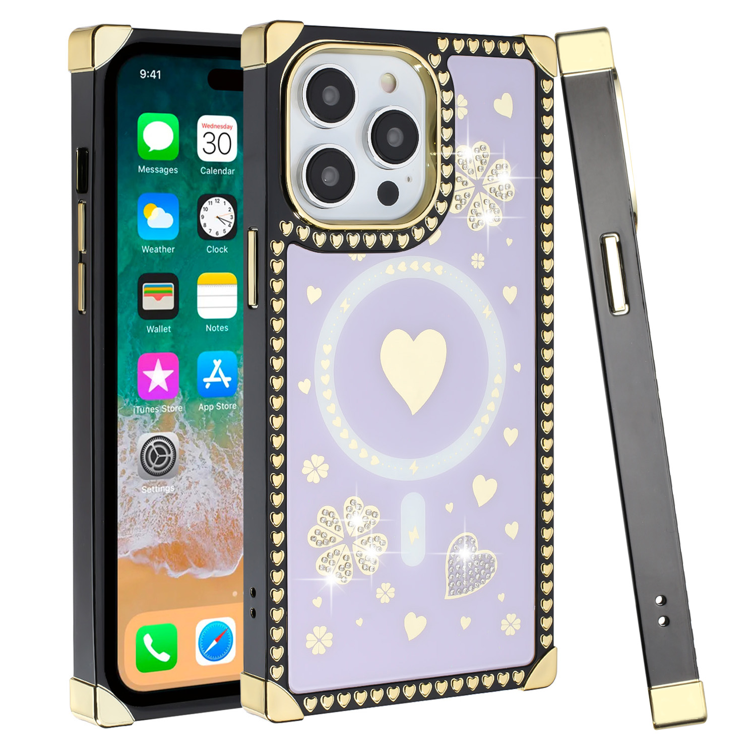 Designer Square Case Compatible with iPhone 11 Pro Max for Women