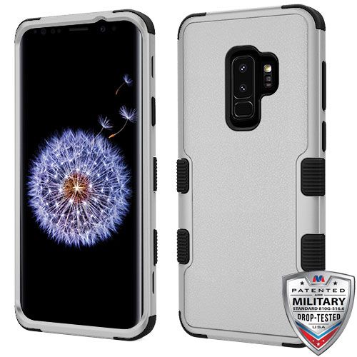 Samsung Galaxy S9 Plus Case, Natural Gray TUFF Hybrid Case Cover [Military-Grade Certified]