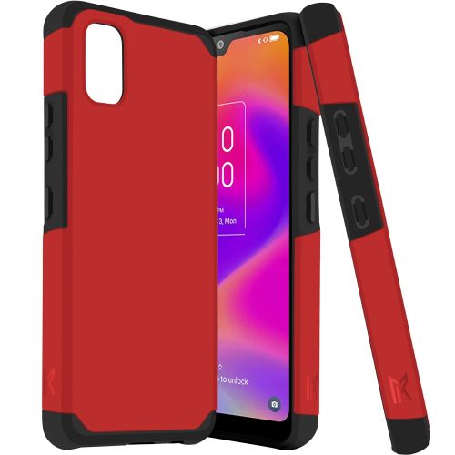 TCL ION Z Tough Strong MetKase Hybrid (Magnet Mount Friendly) Case Cover - Flame Scarlet