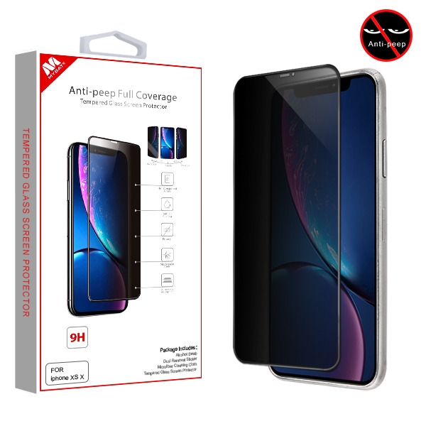 Apple Iphone 11 Screen Protector Anti Peep Full Coverage Tempered Glass Screen Protector Black Cellphonecases Com