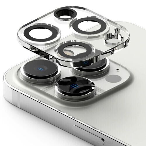 Apple iPhone 14 Pro - Camera Lens Cover Tempered Glass Black Clear