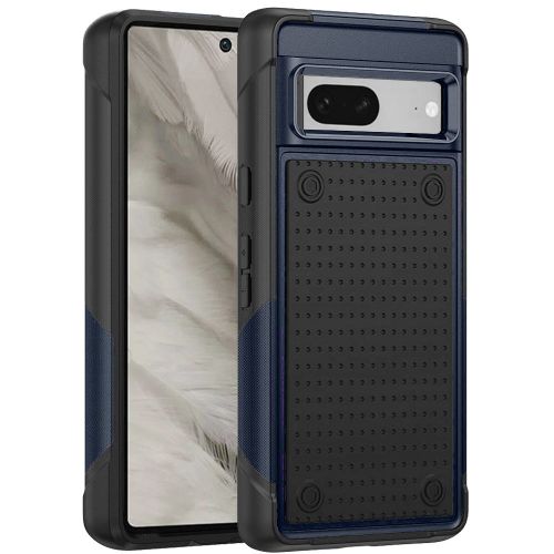 Google Pixel 8 5G DOT Thick Beautiful Hybrid Case Cover - Black/Blue